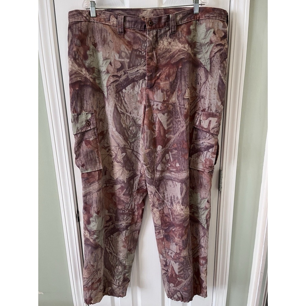 Vintage Woolrich‎ Saddle-Cloth Pants Mens XL Hunting Advantage Timber Camo